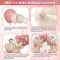Dusty Pink Balloons Arch Garland Kit – Boho Pink, White, and Sand Latex Balloons with Metallic & Confetti Accents – Perfect for Baby Showers, Mother’s Day, Birthday Parties & Celebrations